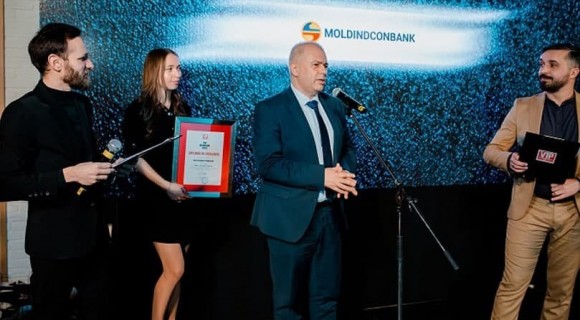 Moldindconbank, desemnată ”Brandul anului 2020” la categoria bănci/asigurări/finanțe